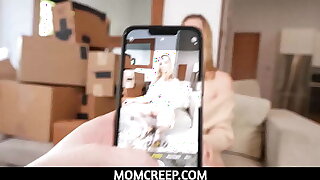 MomCreep - STEPSON helps mature MILF step mom Lilly James to sell all her clothing added to she rewarded him